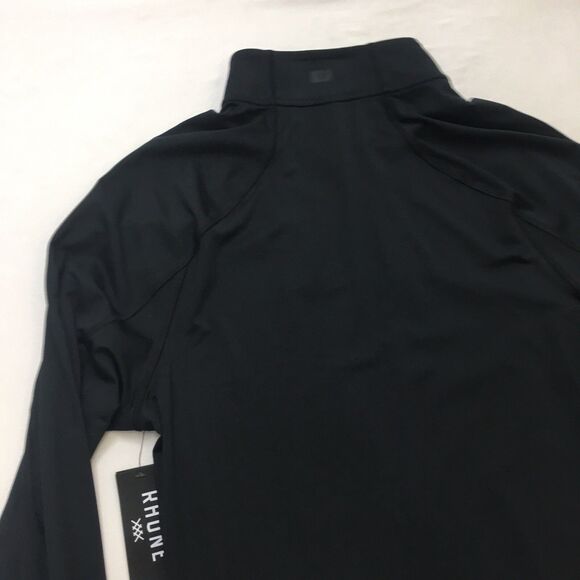 RHONE Courtside Shirt Men's L Black NWT 1/4 Zip Soft Shell Pullover Mid Layer - Picture 6 of 16